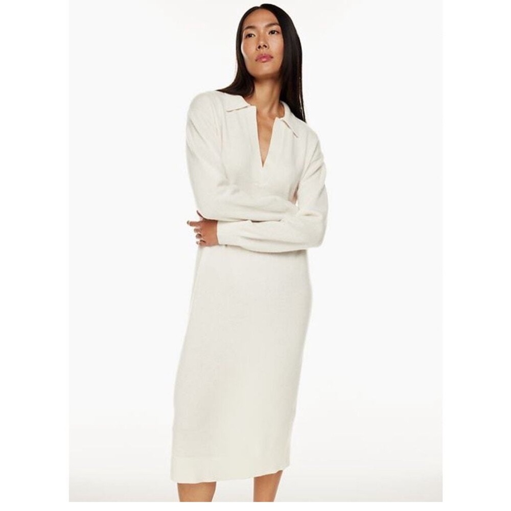 Aritzia Wilfred Beige Knit maxi dress